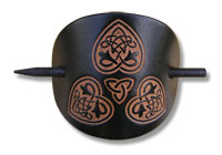 Keltische Lederhaarspange (x)