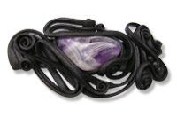 Haarspange mit Amethyst - Clip