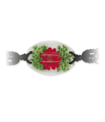 Rote Blume Armband